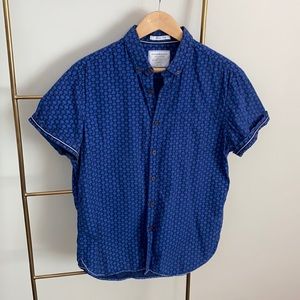 Navy Button Down